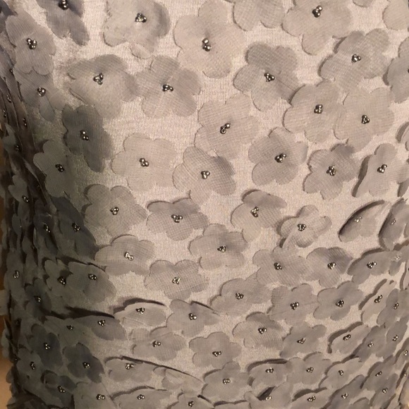 VERTIGO Light Charcoal Beaded Lycra Tank Dress - Picture 8 of 9